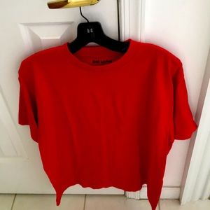 Men’s red cotton tee shirt